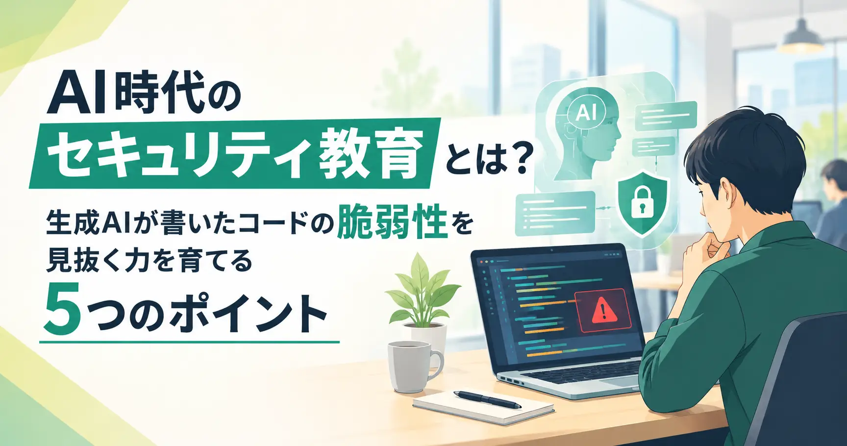 AI時代のセキュリティ教育とは？生成AIが書いたコードの脆弱性を見抜く力を育てる5つのポイント
