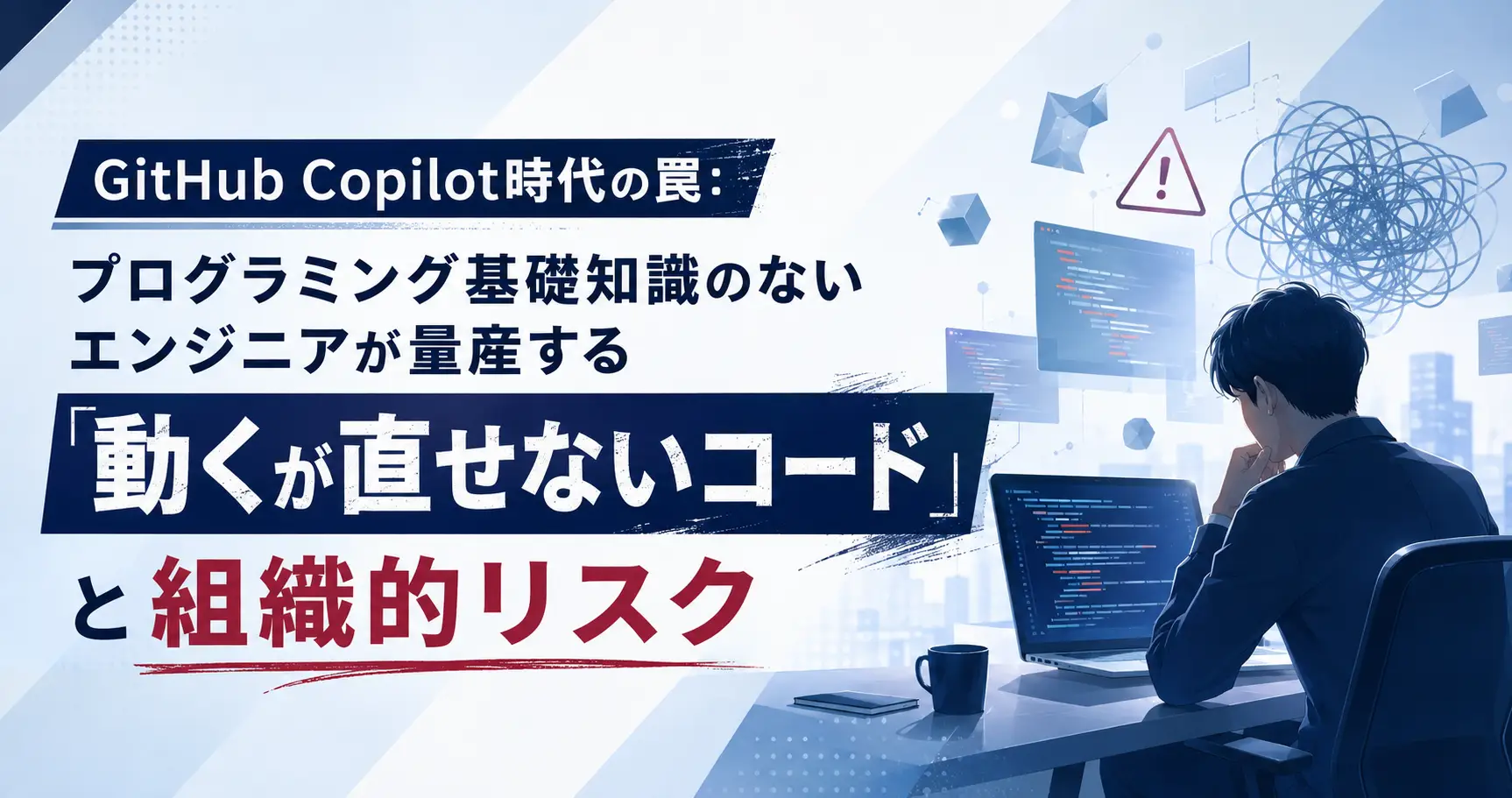 GitHub Copilot時代の罠：プログラミング基礎知識のないエンジニアが量産する「動くが直せないコード」と組織的リスク